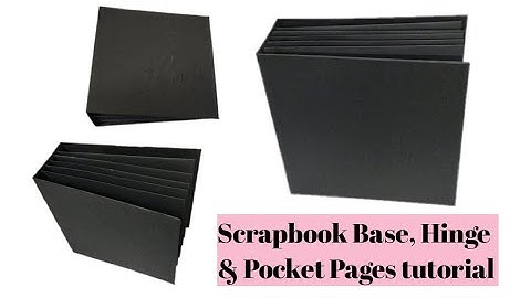 How to make Scrapbook Base | Scrapbook Base, Hinge and Pocket Pages | By Crafty Sakshi
