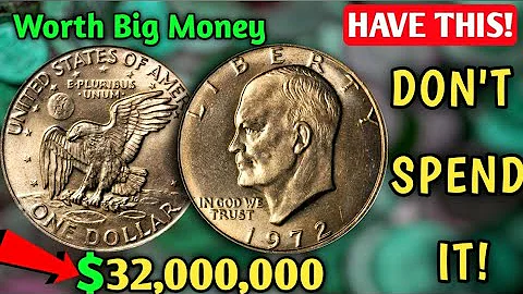 Don't Spend these BIG DOLLAR COINS! Rare 1972 Eisenhower Dollar Coins Worth Money