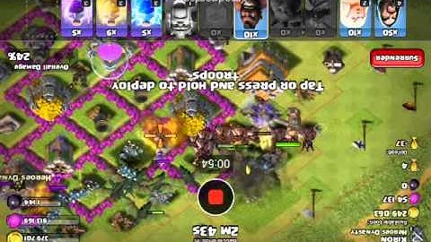 Clash of clans xmod sandbox attack I KILLED IT SOO