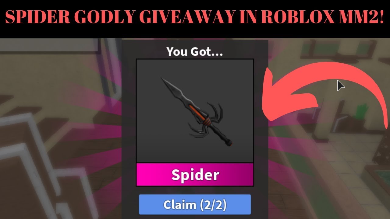 Spider Godly Giveaway In Roblox Mm2 By Eternal Blox - roblox free pixel godly knife giveaway in roblox mm2 free