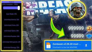 Download Zombeast Mod Menu Latest Version | Unlimited Coins | Unlimited GEMS | Unlimited Ammo