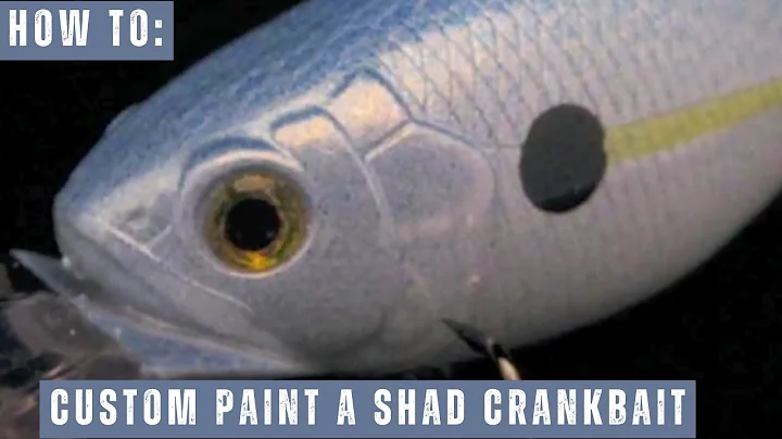 How to Custom Paint a Shad Crankbait | Realistic Baitfish Airbrush Tutorial for Bass Fishing