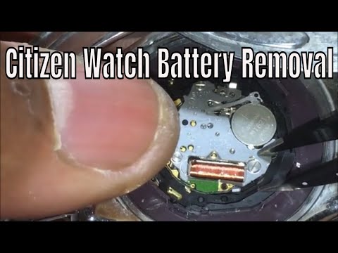 How To Replace The Battery On Your Citizen Eco Drive  Capacitor Solar Watch Battery