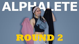 Round 2! Reviewing the new Alphalete Alphalux line and more sale items!