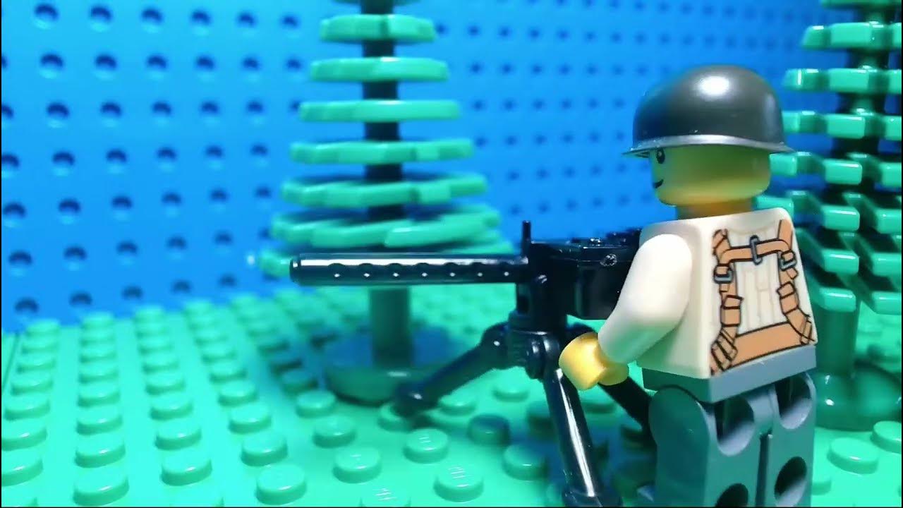 Lego Ww2 Machine Gunner Grenade Test Stop Motion Youtube