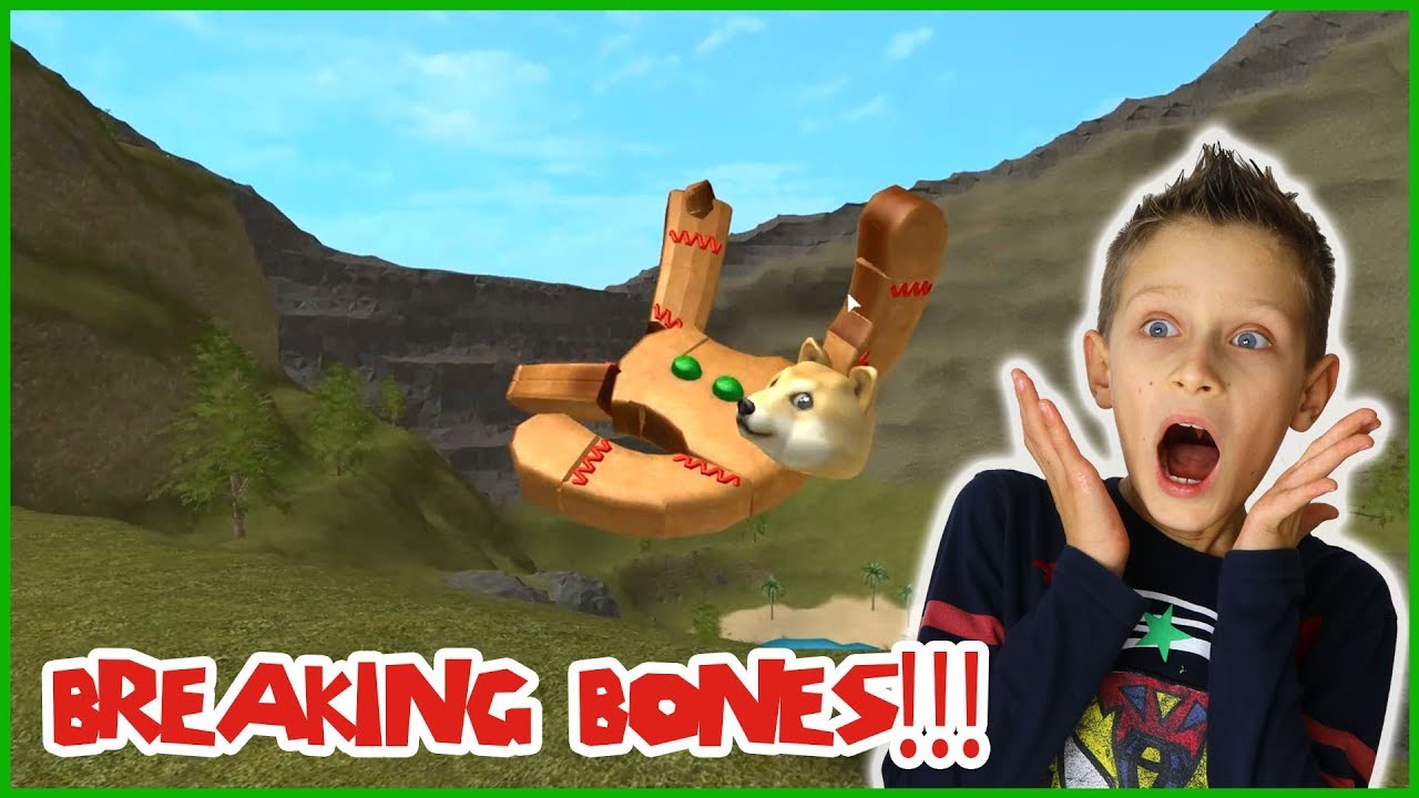 Breaking Bones In Roblox Freefall - 