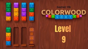 Colorwood sort puzzle game level 9 Walkthrough Solution 