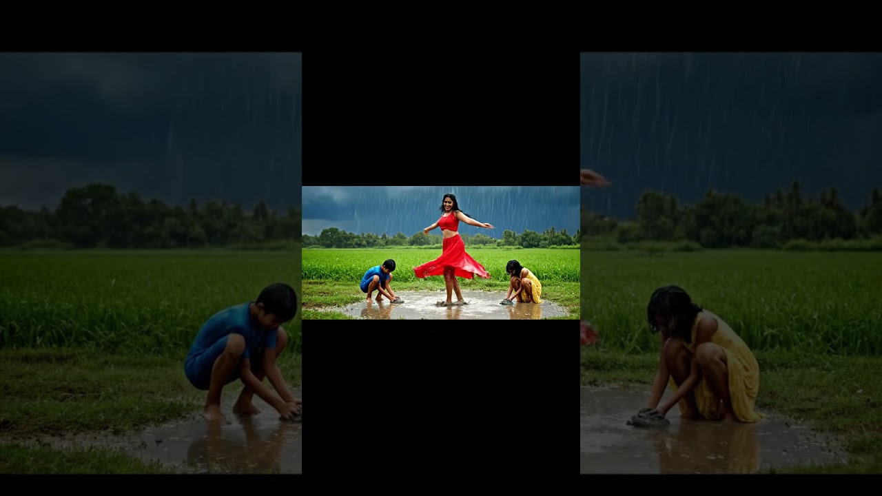 First Rain Bliss 🌧️ | Dancing Girl & Mud Pie Kids | Monsoon Magic in India 