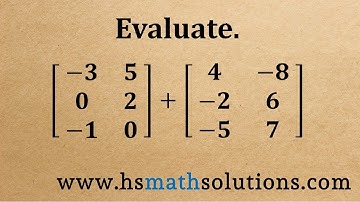 Matrix Addition (Example)