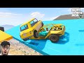 Cars Vs Car 99.212% People Cannot Win This Colourful Ramp Challenge in GTA 5!