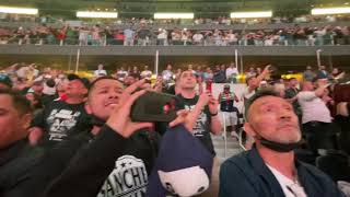 Another epic ring entrance by Canelo at Cowboys Stadium.