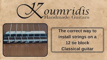 How to correctly install strings on a 12 hole tie-block Classical Guitar