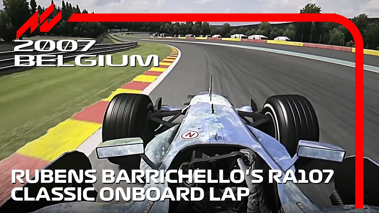 F1 2007 Belgium | Rubens Barrichello Onboard | 