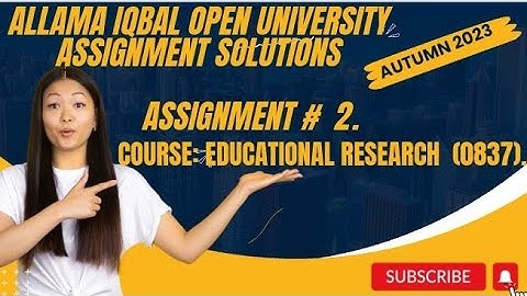 code 837|AIOU SOLVED ASSIGNMENT# 2|Aiou|Autumn 2023|educational Research |M.ed|#2023 #aiou