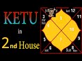 SECRET of Ketu in Second House (South Node in Second House)