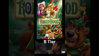 Walt Disney Animation Tiers pt.2 #disney #tierlist #disneymovies #disneyanimation