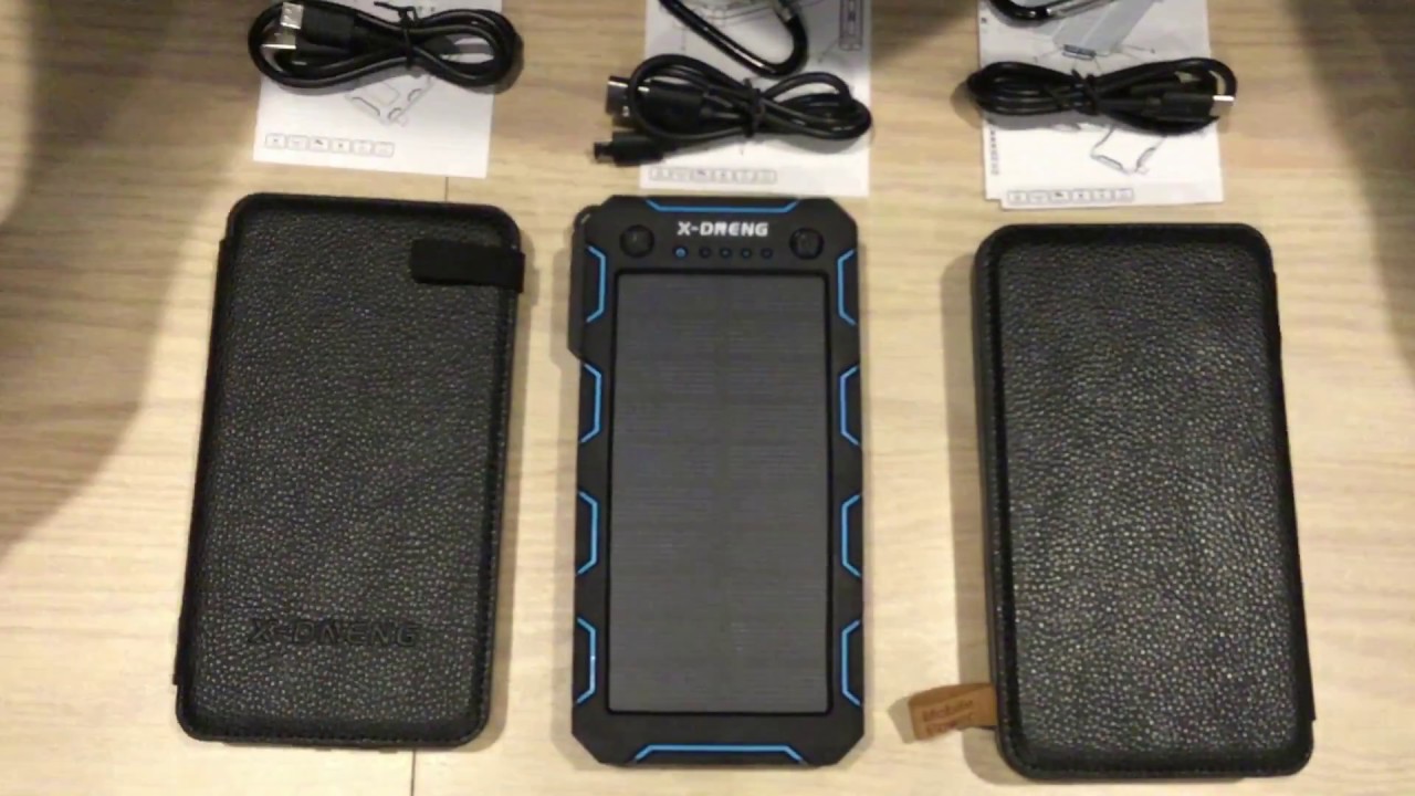 X-DNENG & LiCORNE Solar Chargers Unboxing Comparison and Reviews - YouTube