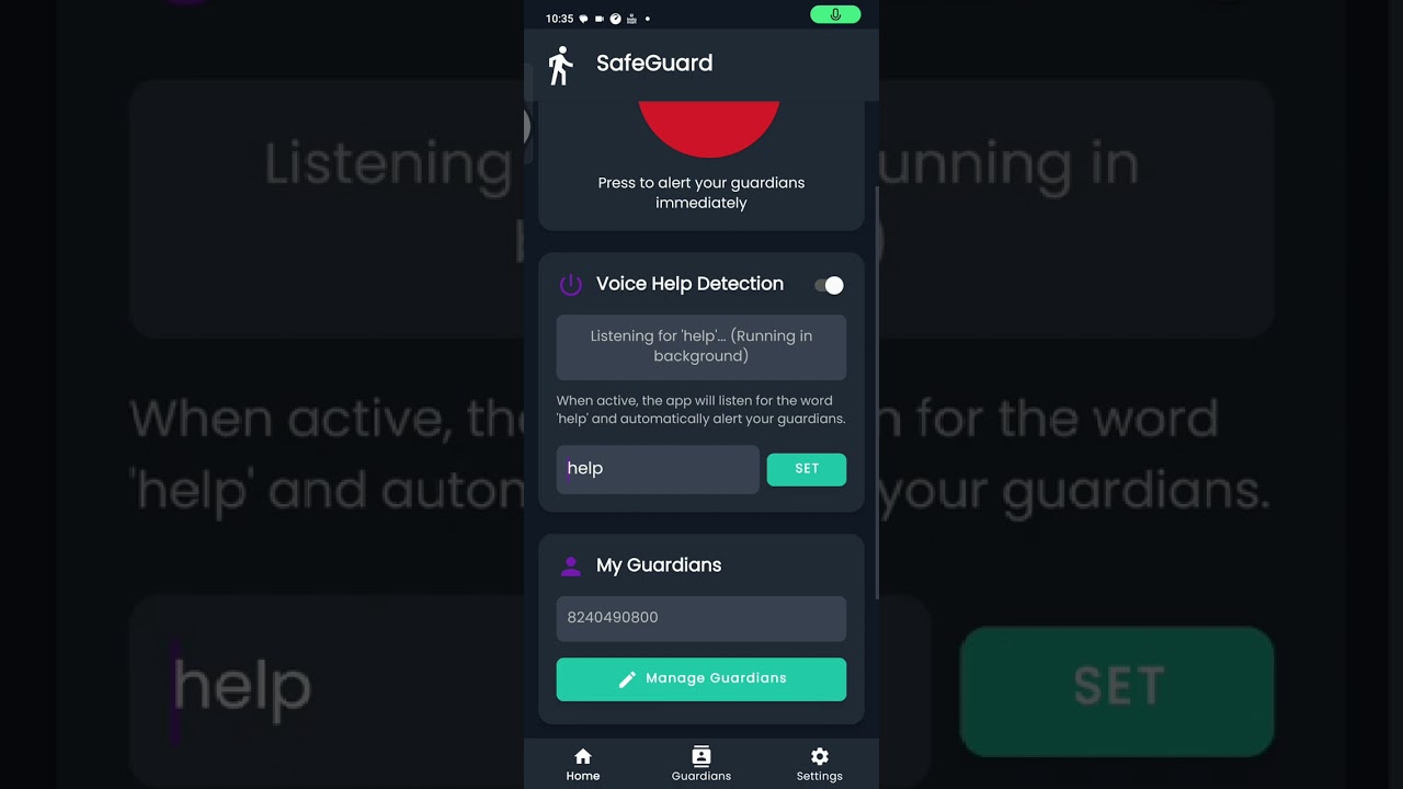 SafetyApp demo video