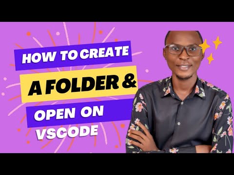 How To Create A Folder And Open On Vscode - YouTube