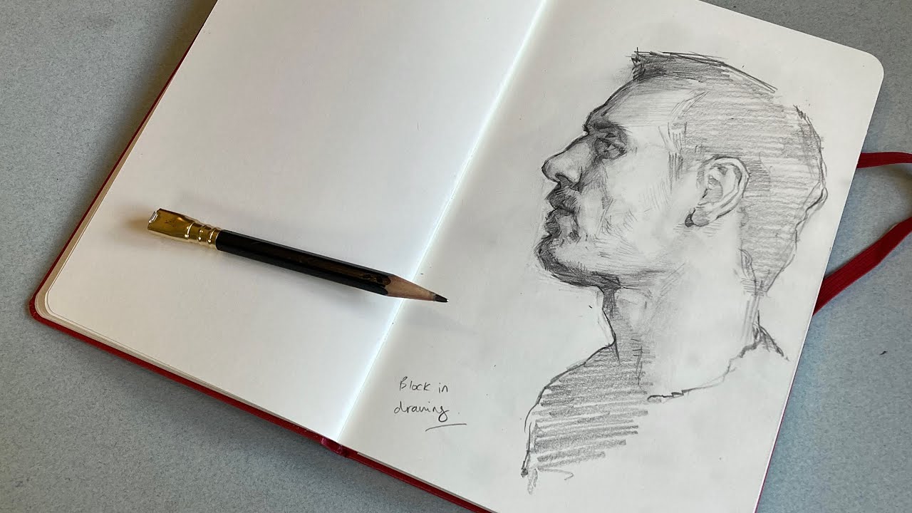 Sketchbook Exercise: 3 techniques for drawing a portrait - YouTube