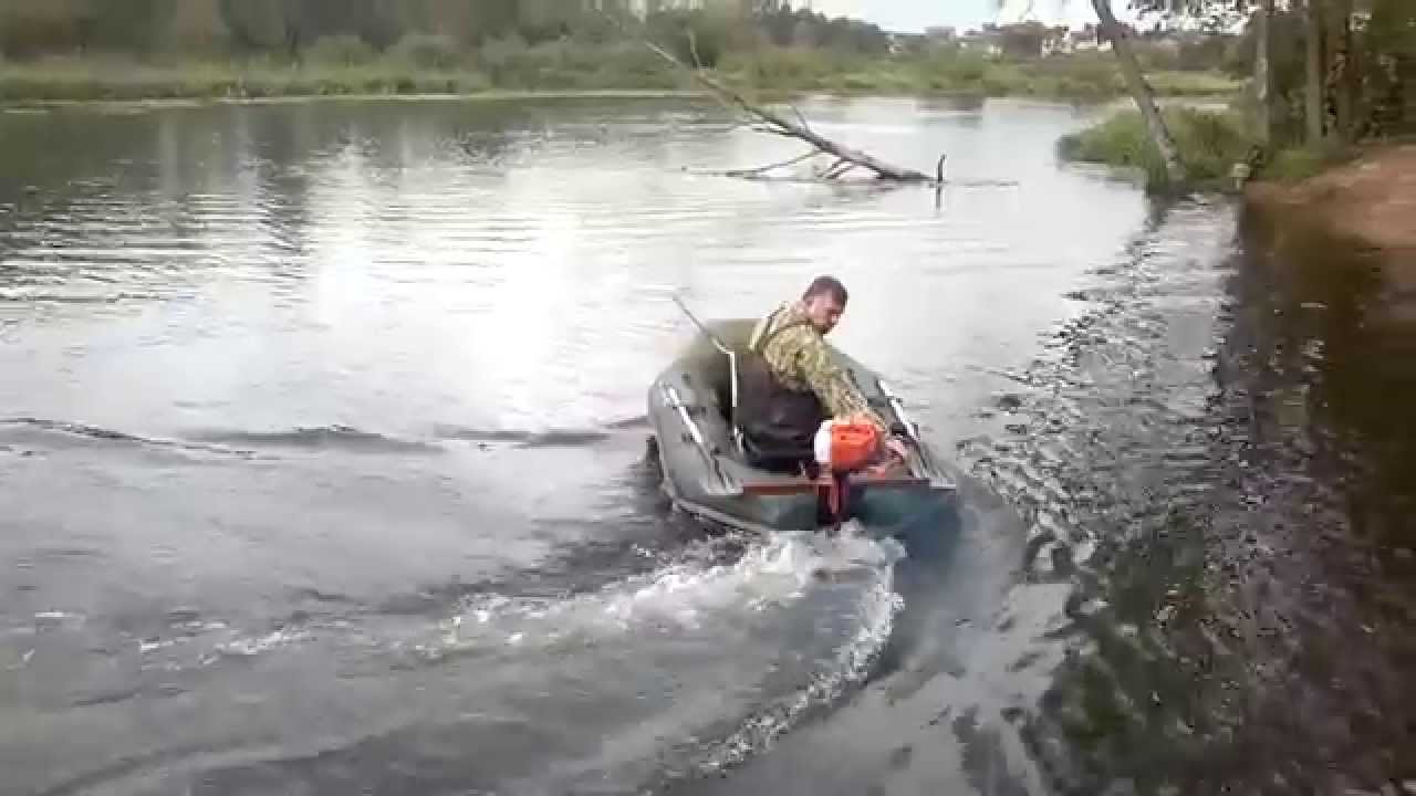 Лодочный мотор из бензокосы