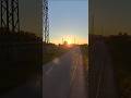Lineas Containerzug bei Sonnenuntergang 🌞 #sunset #frighttrain #railway #güterzug