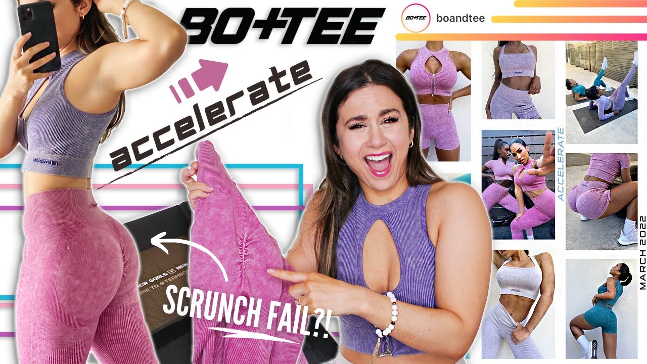 BO + TEE SCRUNCH FAIL? BO+TEE ACCELERATE LEGGINGS TRY ON HAUL REVIEW  #BOANDTEE 