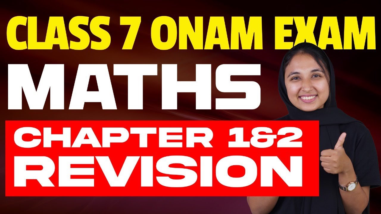 Class 7 Onam Exam | Maths | Chapters 1 & 2 | Eduport - YouTube