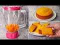 Super Soft Mango Cake in Blender | Eggless & Without Oven | Yummy