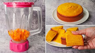 Super Soft Mango Cake in Blender | Eggless & Without Oven | Yummy screenshot 5