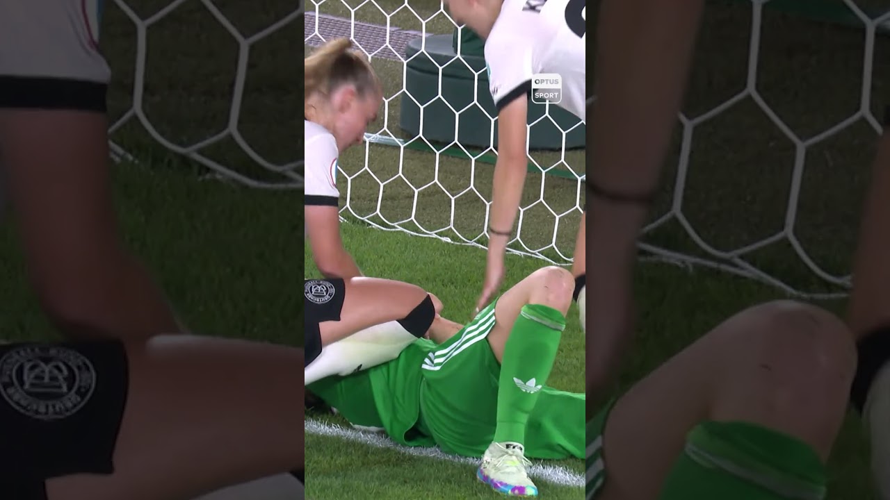 SAVE OF THE TOURNAMENT 🤯 Ann-Katrin Berger produces incredible moment at UEFA Women's EURO 2025 🇩🇪