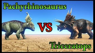 Pachyrhinosaurus VS Triceratops ARK Wiki: http://ark.gamepedia.com/...