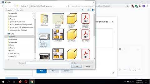 TDJ3M1 - How To Submit (.ipt) Files, (.idw) Files And (.pdf) Files To The Assignment Folder/Dropbox