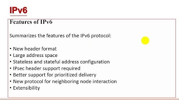 2 IPv6 Features