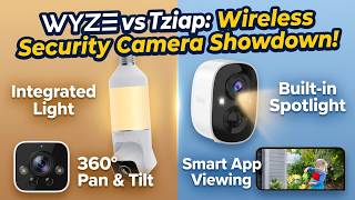WYZE Bulb Cam vs Tziarp 2K UHD Smart Wireless Security Camera
