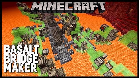 How to Make a Basalt Bridge Maker | MINECRAFT 1.16