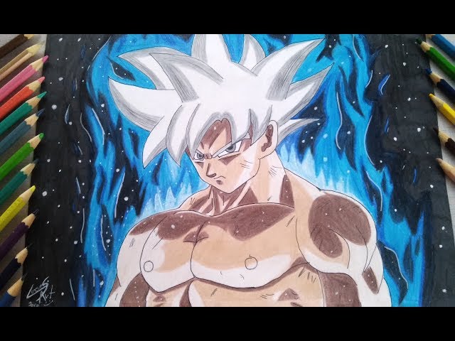 COMO DESENHAR O GOKU na versão Instinto Superior / Speed Drawing Goku ultra  instinct 