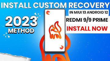 INSTALL 🔥 Custom Recovery In Redmi 9/9Prime On MIUI 13 Android 12 Update Latest 2023 Trick 😱