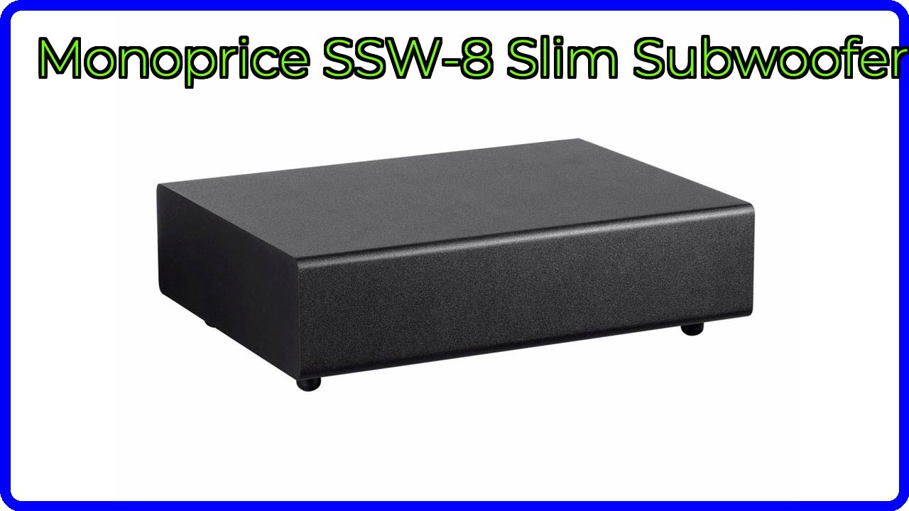 THX Certified 8in 150-watt Monoprice SSW-8 Powered Audio Subwoofer