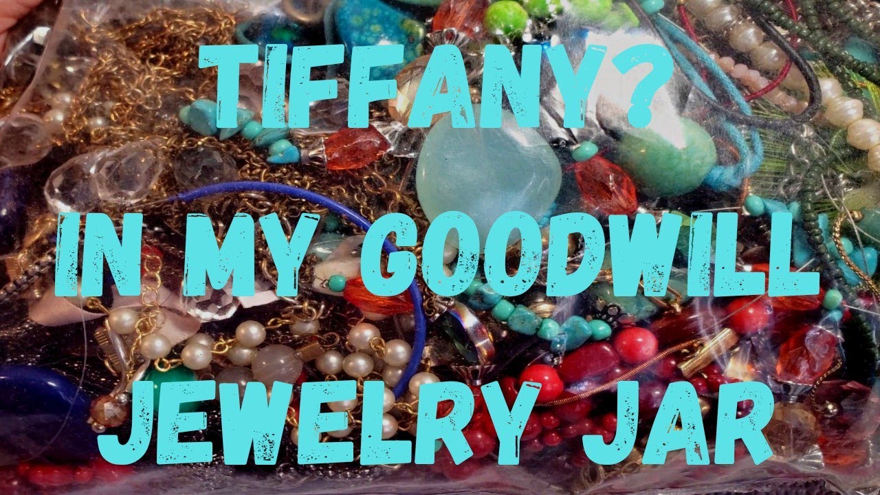 TIFFANY in my Goodwill Jewelry Jar? 8lb Jewelry Jar Unboxing from