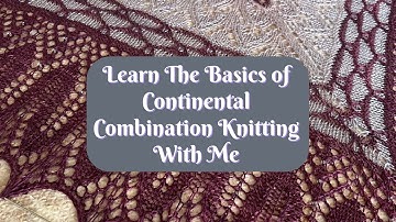 Continental Combination Knitting Garter and Stockinette Stitch
