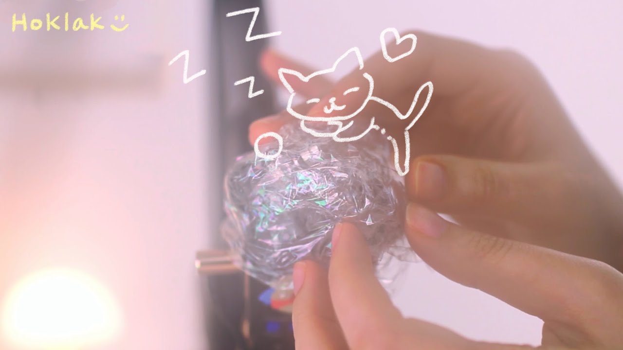 ദ്ദി -᷄ ᴗ -᷅ )쫀득함 주의! 랩 비닐 소리 | Melting Your Brain with Soft Wrap ASMR 🧠