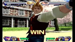 Project Justice(Dreamcast)-Edge/Roy/Akira vs Gan/Hideo/Kurow @bulletfreak224
