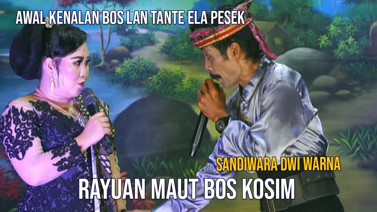 RAYUAN MAUT BOS KOSIM (AWAL KENALAN BOS KOSIM LAN TANTE ELA PESEK ) LIVE SANDIWARA DWI WARANA