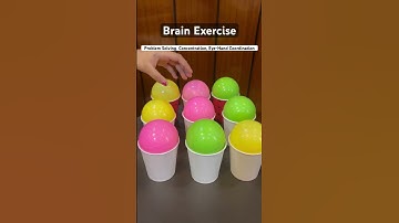 A fun game to boost problem solving skills and bilateral coordination. #brainexercise #activity