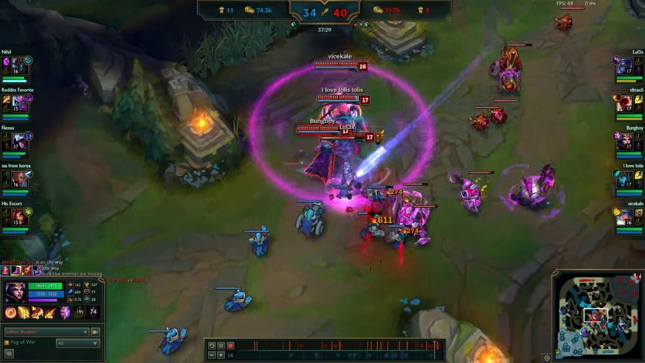 Revert LeBlanc style one shot