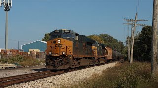 CSX 3372 leads Ethanol empties at St Francis Wi