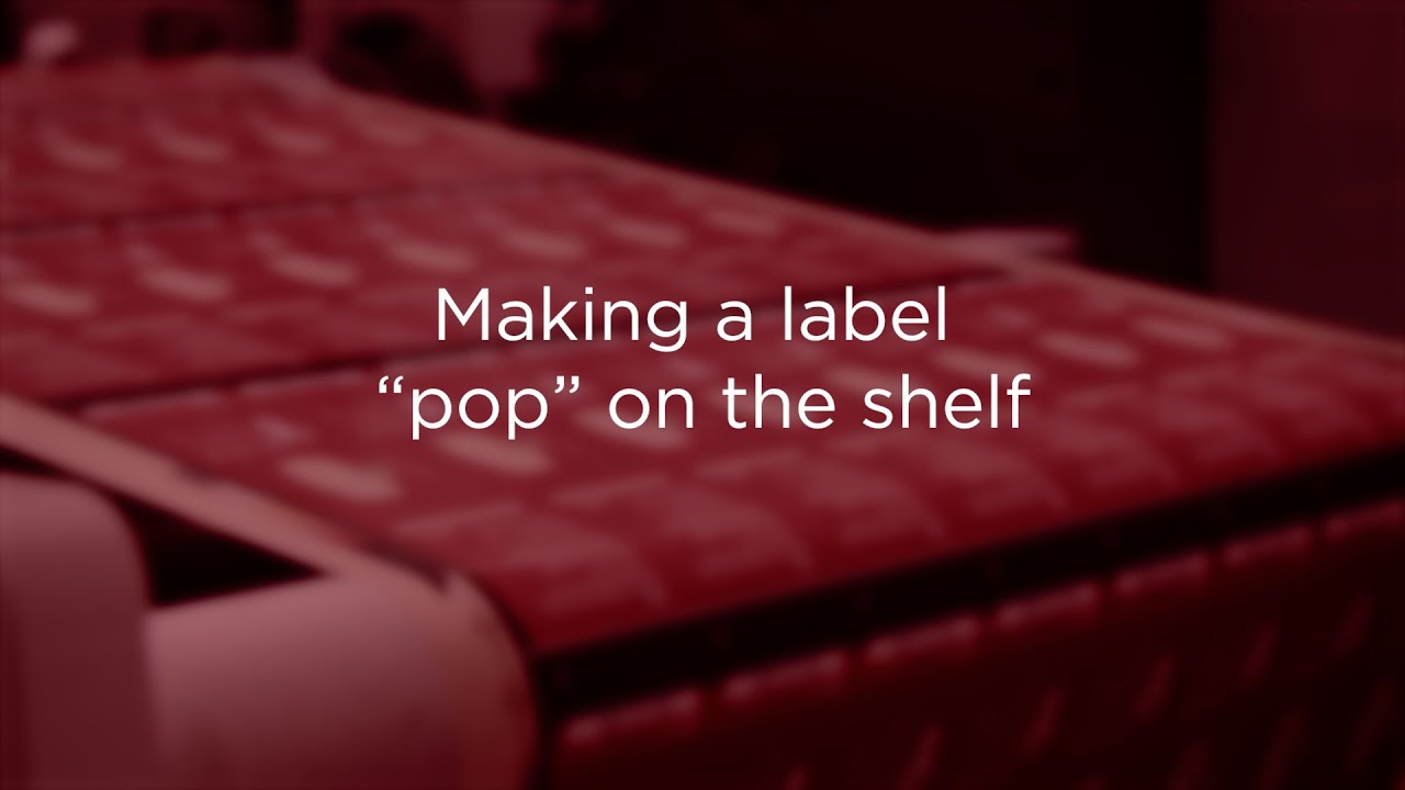 Making a label  “pop” on the shelf