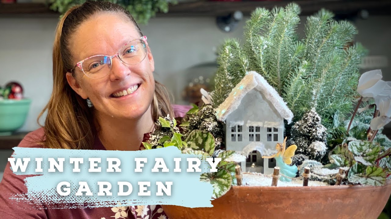 ❄ Winter Fairy Garden 2022 | Amaryllis & Paperwhite UPDATE | Winter Houseplants | Fairy Garden Ideas