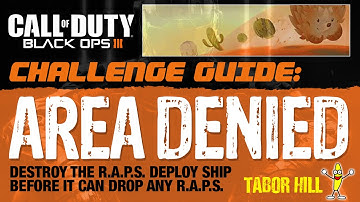 How To Do The Area Denied Scorestreak Return Fire Challenge (How To Easily Destroy A RAPS Ship)